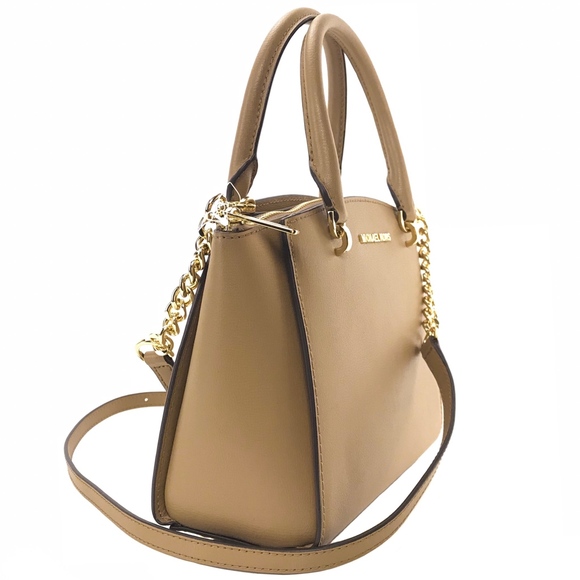 MICHAEL KORS Ellis SM Convertible Leather Satchel
